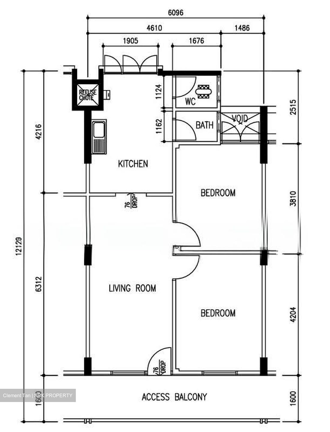 Blk 4 Tanjong Pagar Plaza (Bukit Merah), HDB 3 Rooms #563503121